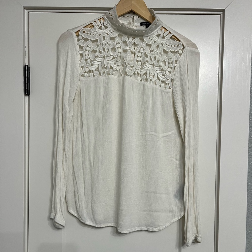 Who What Wear Lace Top